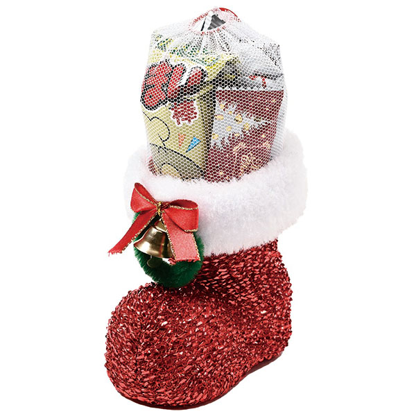 クリスマス・ラメブーツ(小)(お菓子入)