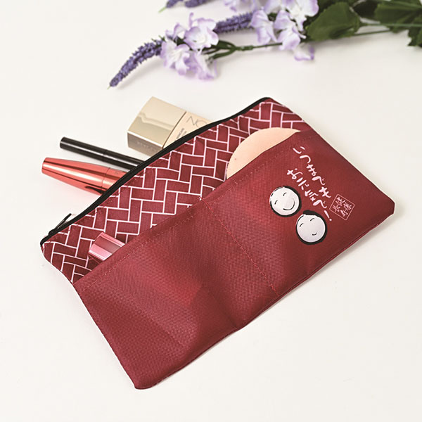 「健康長寿」ポケット付ポーチ