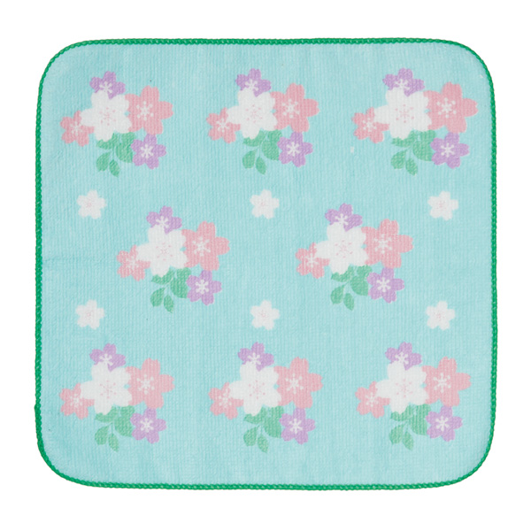 さくら模様ハンドタオル