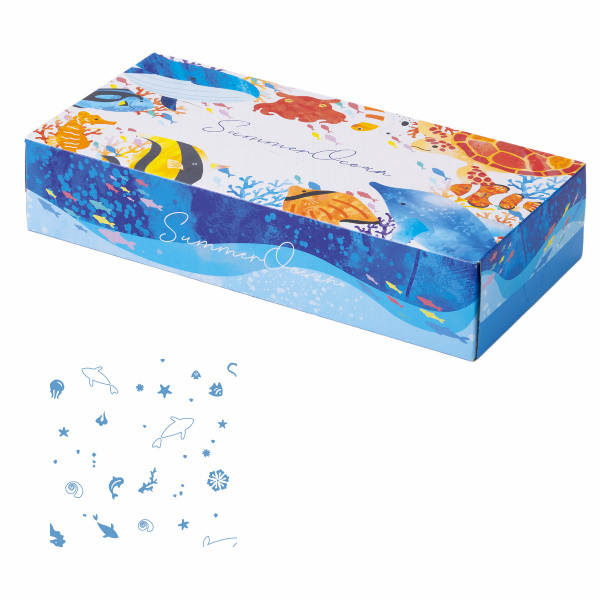 サマーオーシャン ボックスティッシュ