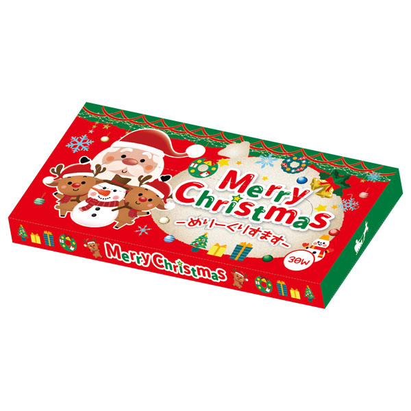 メリークリスマスBOXティッシュ30W