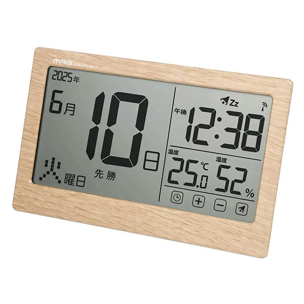 電波カレンダー時計