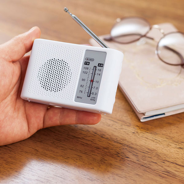 柔らかな質感の MRTS-35270 モシモニソナエル ワイドFM AMラジオ (MRTS35270)