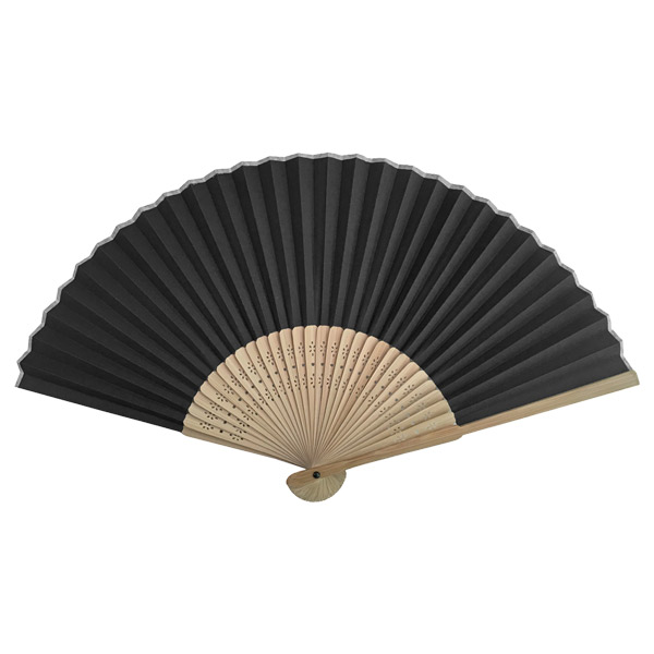 すす竹扇子 黒