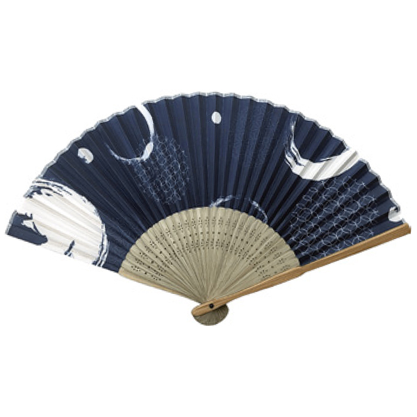 すす竹扇子 和文様